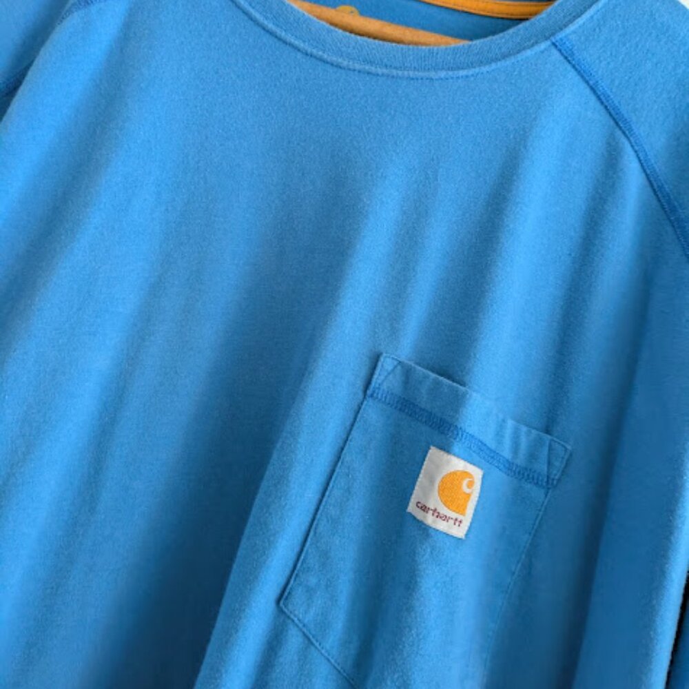 Carhartt Force Blue T-Shirt Size 4XL - Picture 9 of 10